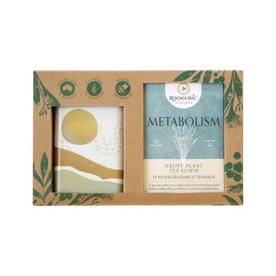 Roogenic Australia Gift Box Metabolism (Native Plant Tea Elixir) x 18 Tea Bags with Wellness Tin